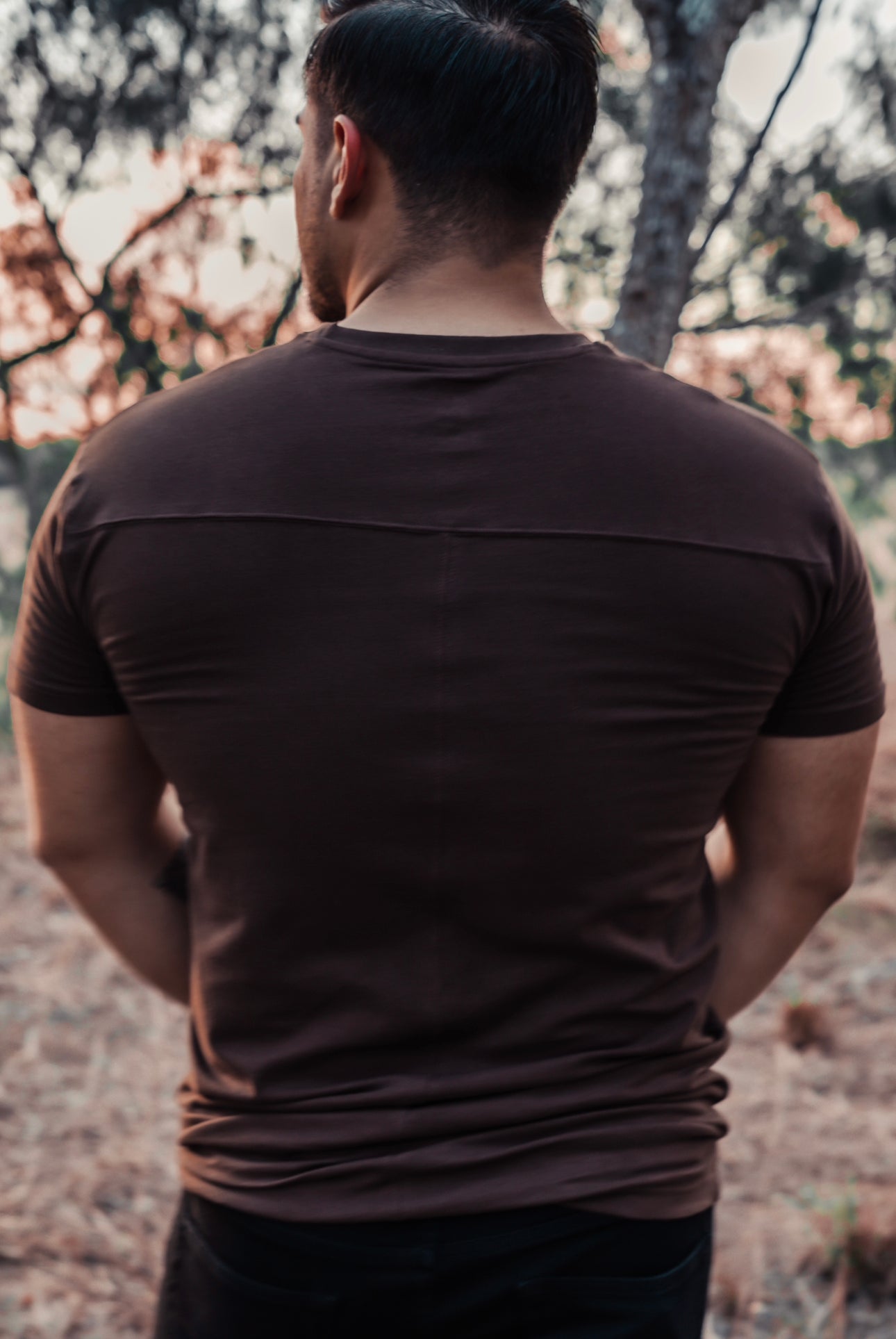 Brown Fitted Tee