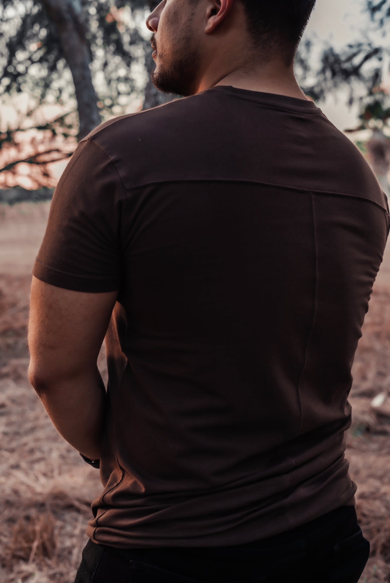 Brown Fitted Tee