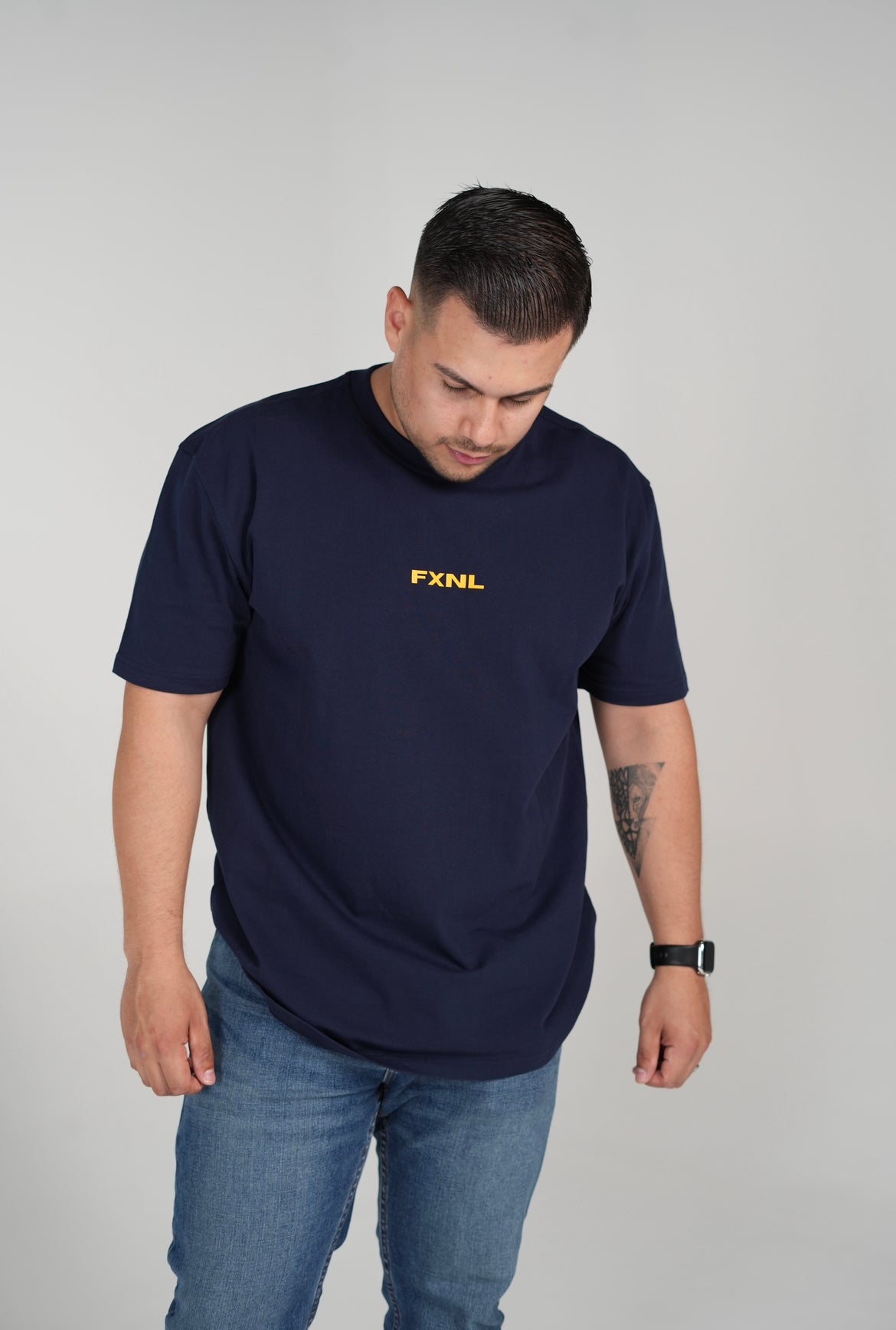 Navy Blue New Era Tee